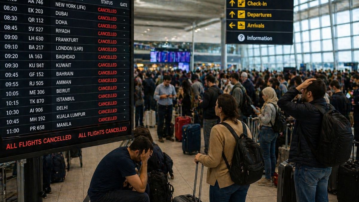 Iran Joins Israel, UAE, Qatar, Saudi Arabia, Iraq, Kuwait, Bahrain and Syria in Triggering Massive Middle East Flight Disruptions as Repatriation Routes Shrink for American, European and Asian Travellers