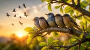 Chinese Proverb Of The Day - Birds Fly Together In The Sky, Branches Grow As One On Earth