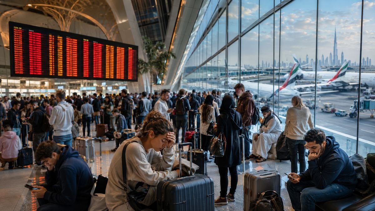 Dubai International Airport Faces Major Disruption as 7 Flights Cancelled and 83 Delayed