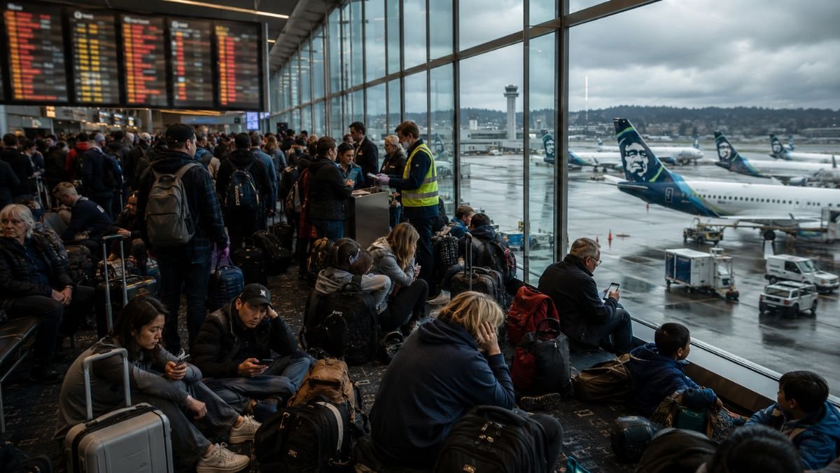 Seattle-Tacoma Airport Travel Chaos – 140 Flight Delays and 3 Cancellations Hit Alaska, Delta, United and More