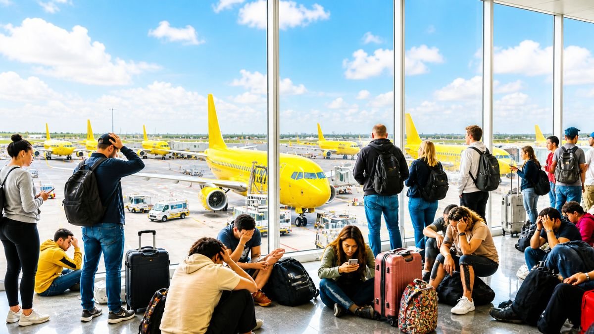 Spirit Airlines Ceases Operations, Leaving Passengers Stranded As Flights Are Cancelled Across The United States