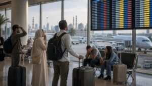 Travellers Stranded Across the Middle East as flydubai, Emirates, Air Arabia, Kuwait Airways, EgyptAir and More Airlines Suspend 26 Flights and Report Over 100 Delays Across UAE, Kuwait and Egypt