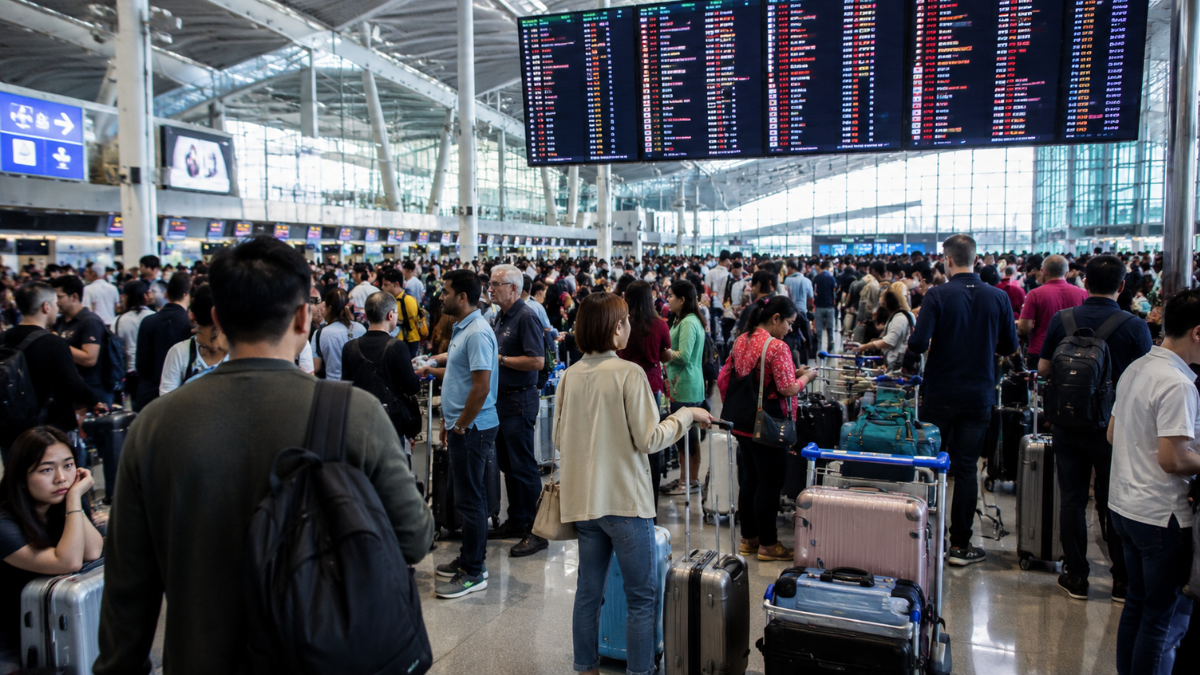 Asia Flight Chaos Disrupts Thousands As 318 Cancellations And 3,649 Delays Hit Major Airports