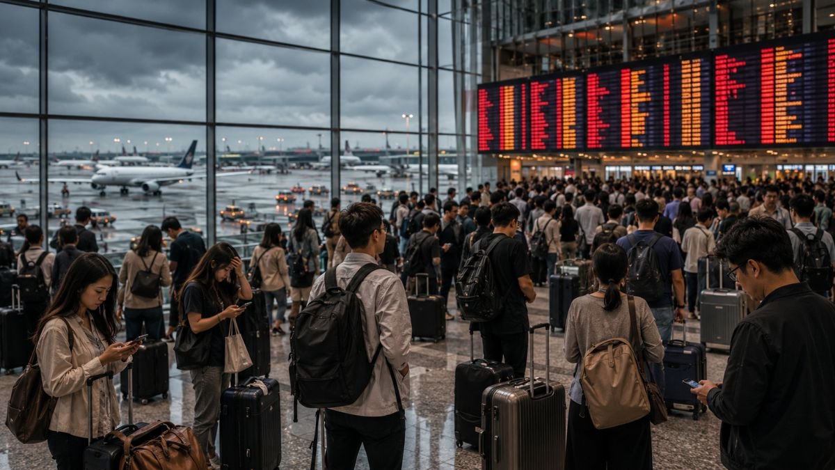 Asia Flight Disruption Hits Major Hubs With 6,424 Delays And 349 Cancellations