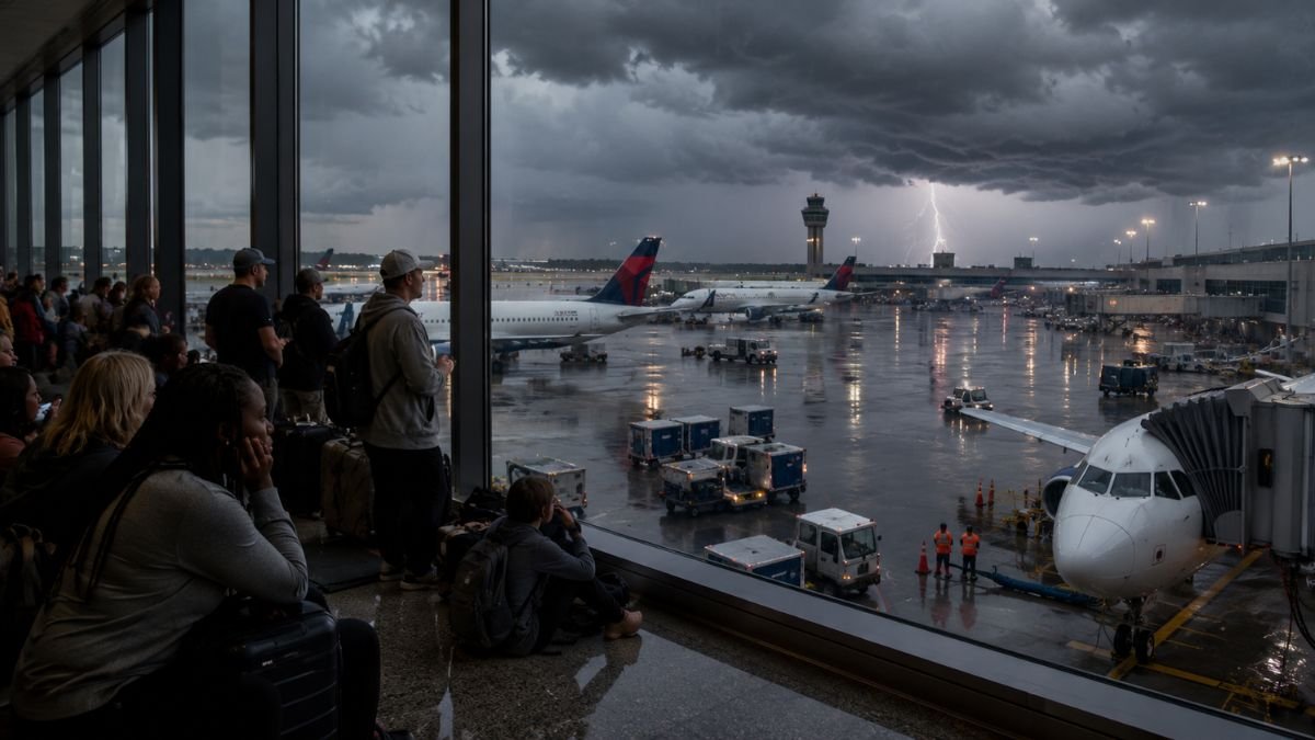 Atlanta Airport Delays Hit Passengers As Major Airlines Face Severe Weather Disruption