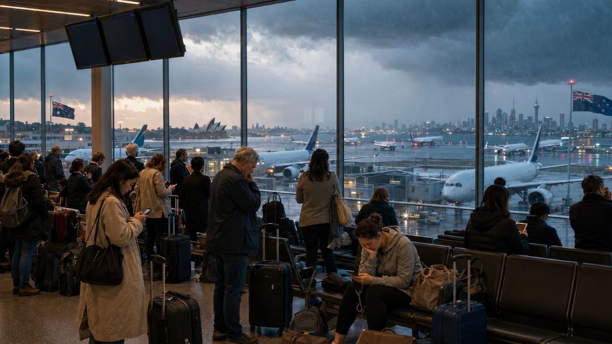 Australia And New Zealand Flight Disruption Hits 945 Services Across Major Airports