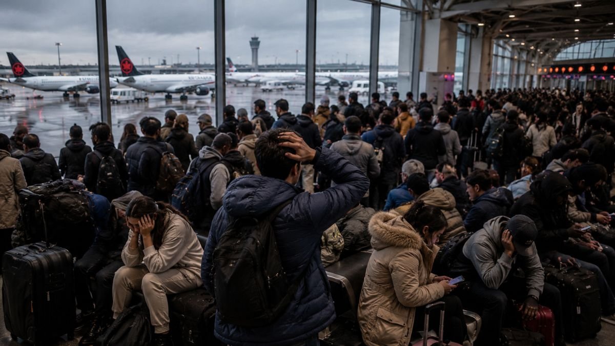 Canada Flight Chaos Strands Thousands As 77 Cancellations And 594 Delays Hit Major Airlines