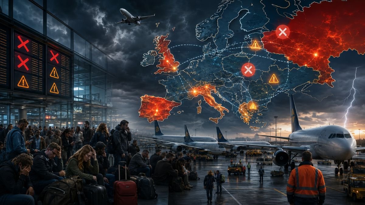 Europe Flight Disruption Hits Major Airports As 160 Cancellations And 3,298 Delays Affect Travellers