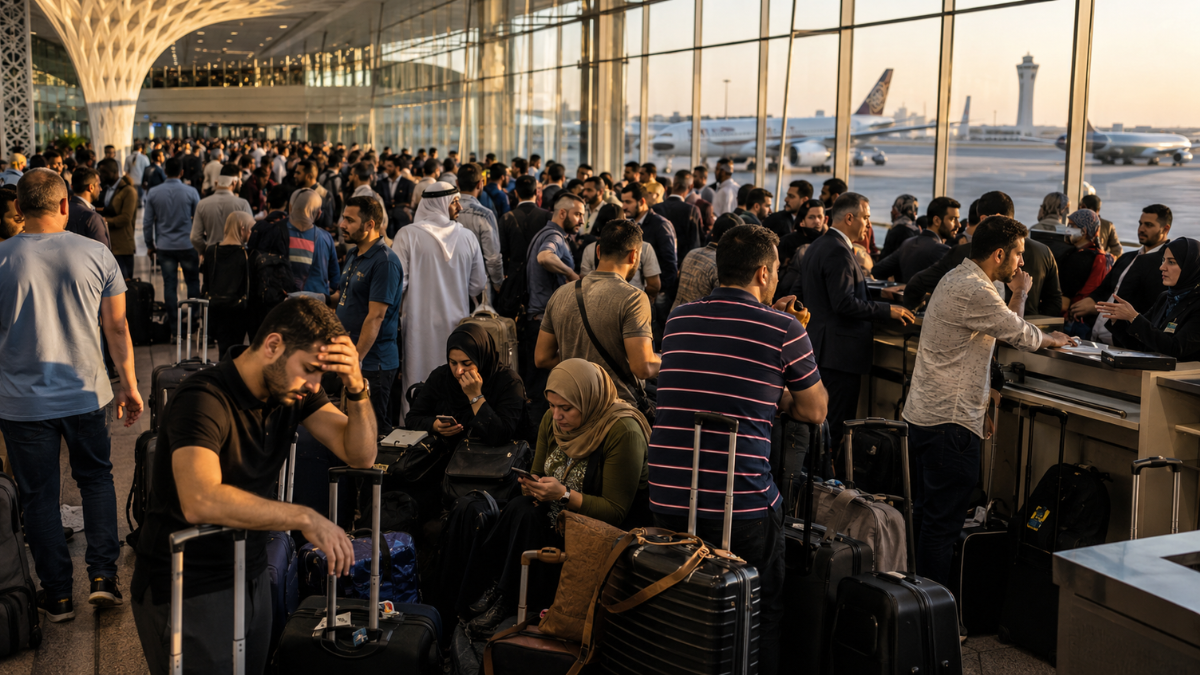 Middle East Travel Chaos Disrupts Passengers As 32 Flights Are Cancelled And 94 Delayed